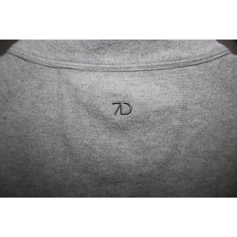 7 Diamond Generation Quarter Zip Pullover-Soft Grey-Medium - Picture 5 of 6